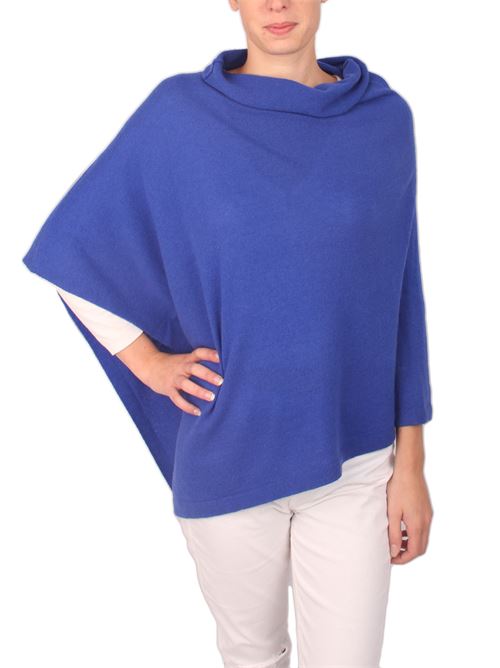 Mantella blu elettrico in pura lana merino Art Tricot | 2016115BLU